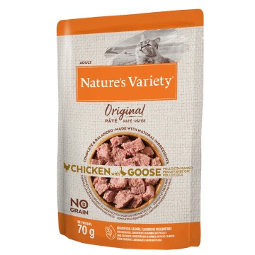 Nature's Variety Original Paté No Grain, 12 x 70 g - Kurczak i gęś
