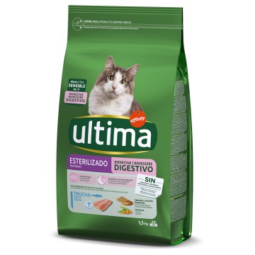 Ultima Cat Sterilized Sensible, pstrąg - 4,5 kg (3 x 1,5 kg)