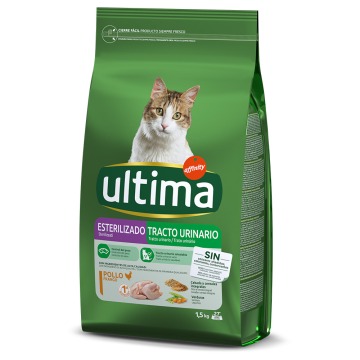 Ultima Cat Sterilized Urinary, kurczak - 4,5 kg (3 x 1,5 kg)