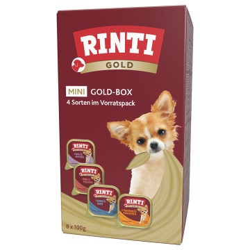 Pakiet mieszany RINTI Gold Mini, 8 x 100 g - Pakiet mieszany (4 smaki)