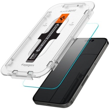 Szkło do etui + Aplikator Spigen Glas.tR EZ Fit 1-Pack do iPhone 15 Pro