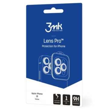Osłona na aparat 3mk Lens Protection Pro 1 zestaw dla iPhone 15, różowe