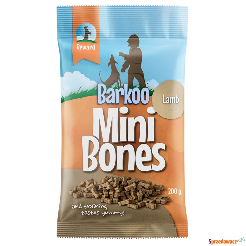 Barkoo Mini Bones półwilgotne, 200 g - Z jagn... - Przysmaki dla psów - Poznań