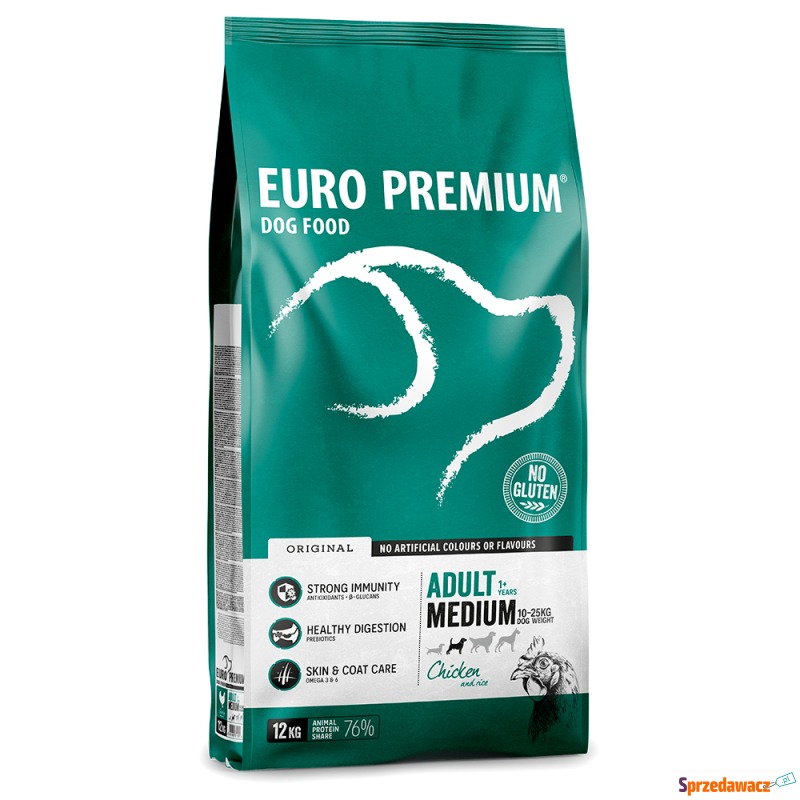 Euro Premium Medium Adult kurczak, ryż dla psów... - Karmy dla psów - Jelenia Góra