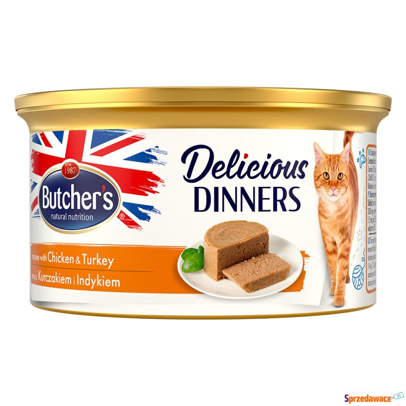 Butcher's Delicious Dinners, 24 x 85 g - Kurczak... - Karmy dla kotów - Ostrołęka