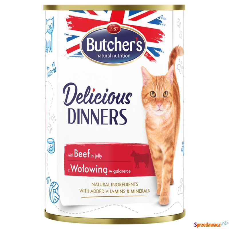 Megapakiet Butcher's Delicious Dinners, 48 x 400... - Karmy dla kotów - Sosnowiec