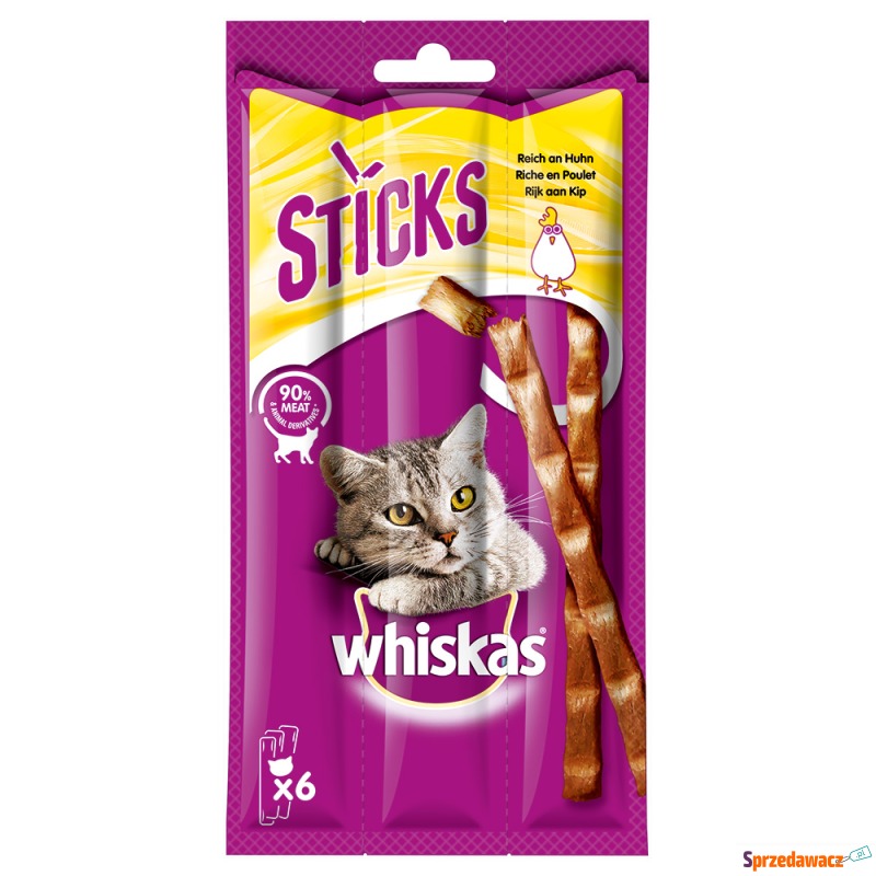 Whiskas Sticks, 14 x 36 g - Kurczak - Przysmaki dla kotów - Namysłów