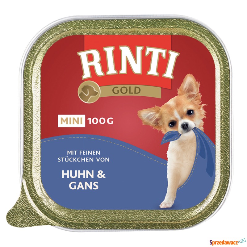 Megapakiet RINTI Gold Mini, 24 x 100 g - Kurczak... - Karmy dla psów - Jelenia Góra