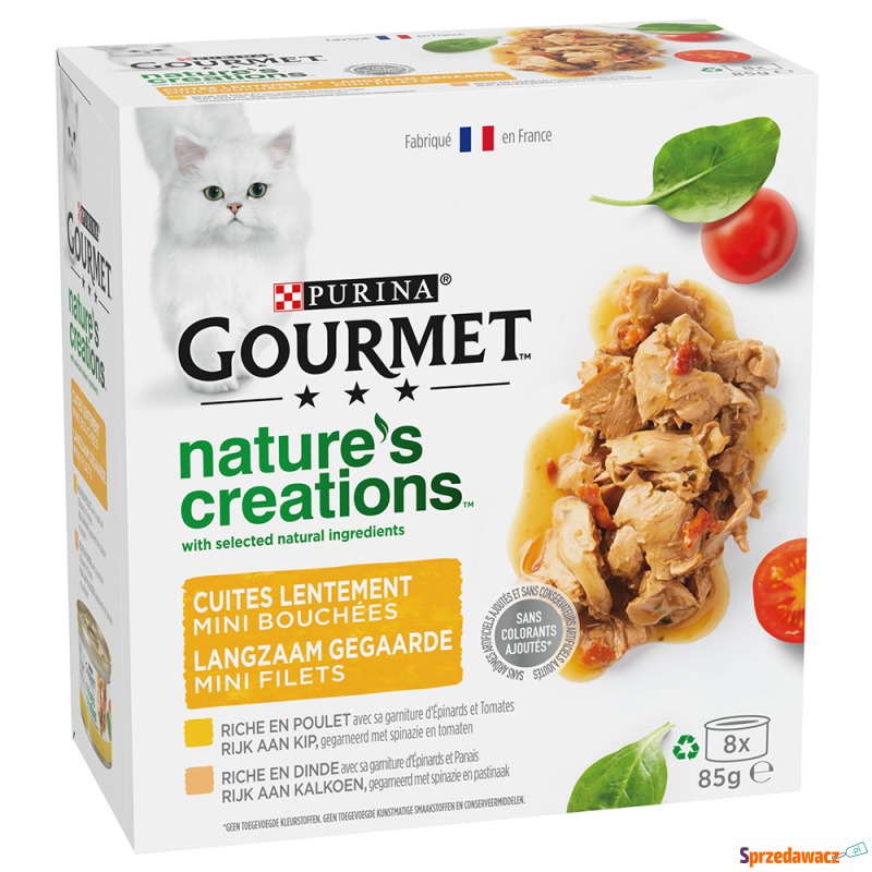Gourmet Nature's Creations, 8 x 85 g - Kurczak... - Karmy dla kotów - Dąbrowa Górnicza