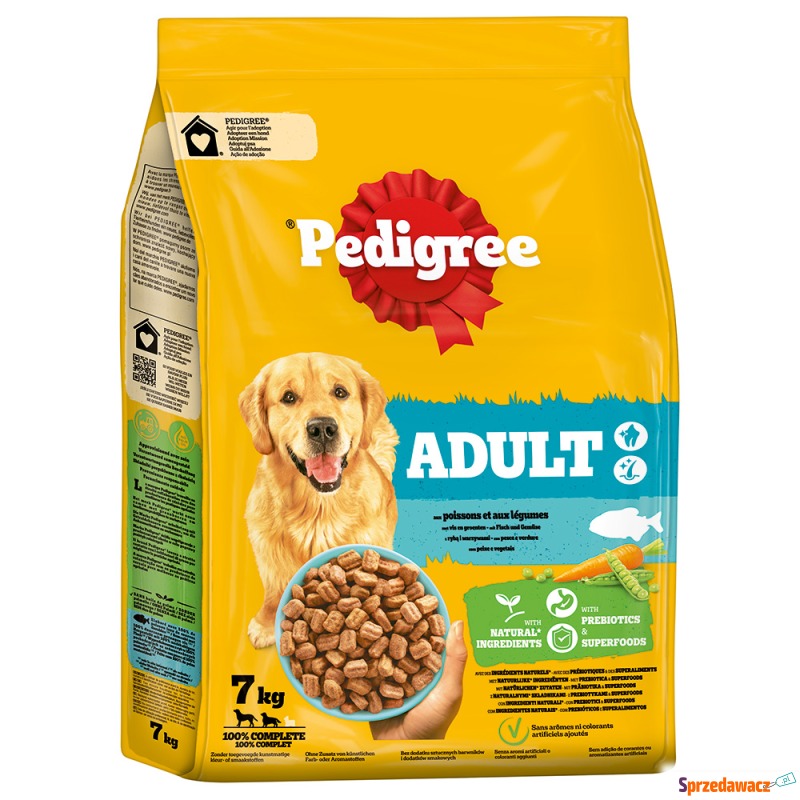 Pedigree Adult z rybą i warzywami - 7 kg - Karmy dla psów - Grudziądz