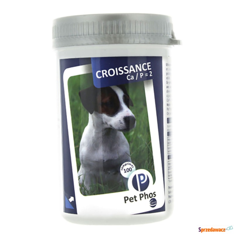 Pet-Phos Growth Ca/P=2 dla psów - 2 x 100 tabletek - Akcesoria dla psów - Nysa