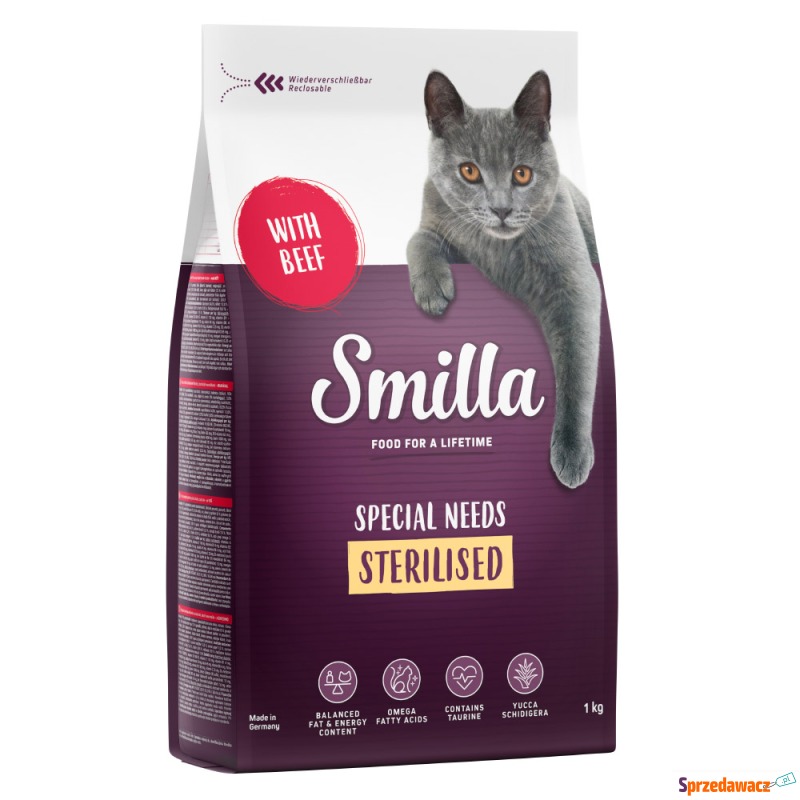 Smilla Adult Sterilised, z wołowiną - 1 kg - Karmy dla kotów - Częstochowa