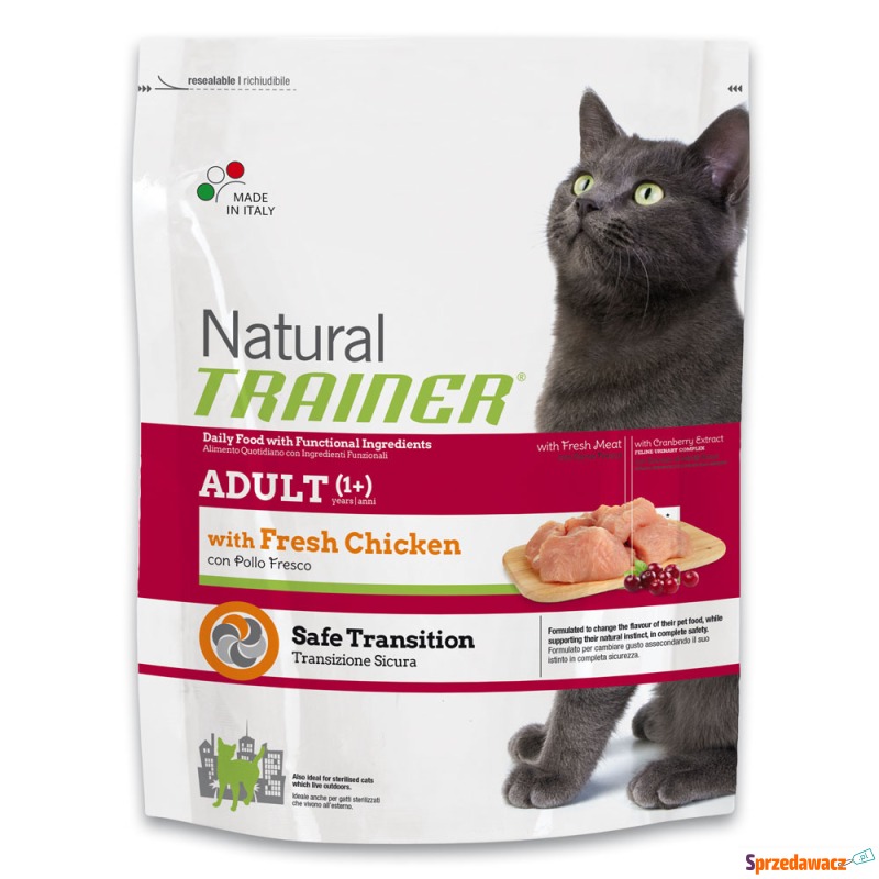 Natural Trainer Adult, świeży kurczak - 3 kg - Karmy dla kotów - Zgierz