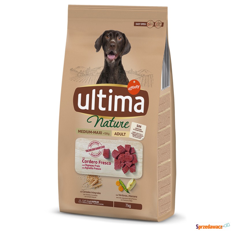 Ultima Nature Medium - Maxi, jagnięcina - 7 kg - Karmy dla psów - Katowice