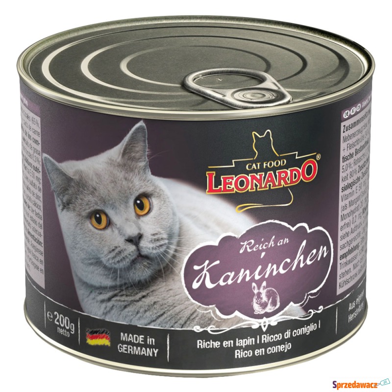 Megapakiet Leonardo All Meat, 24 x 200 g - Królik - Karmy dla kotów - Nowy Sącz