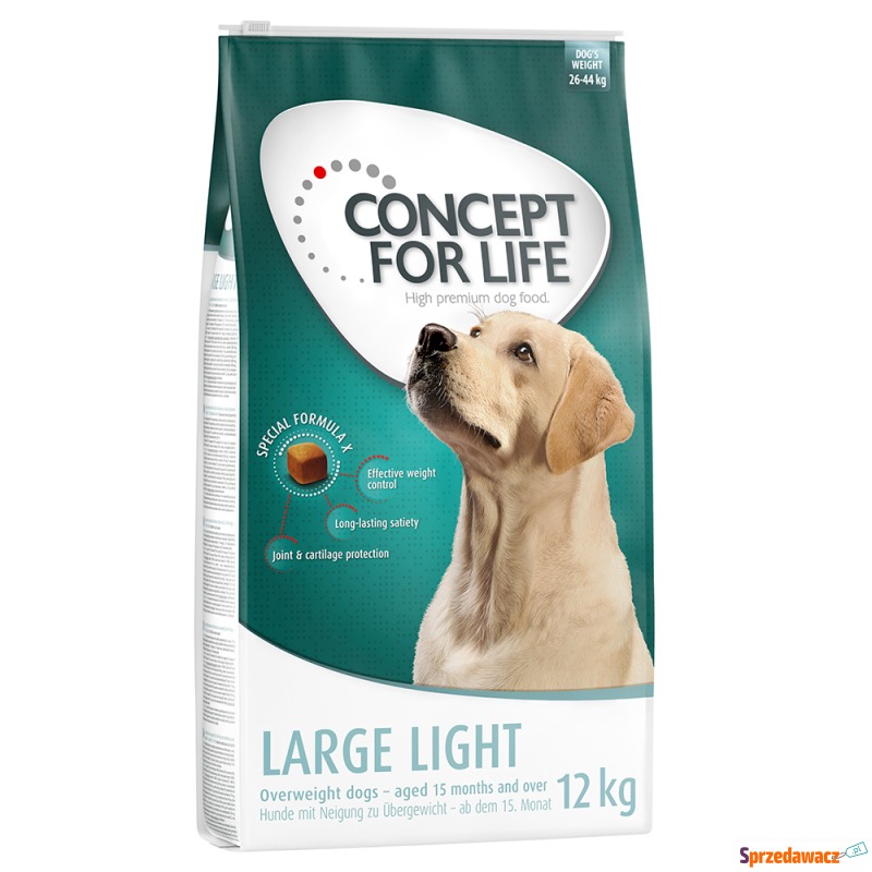 Dwupak Concept for Life - Large Light, 2 x 12... - Karmy dla psów - Grudziądz