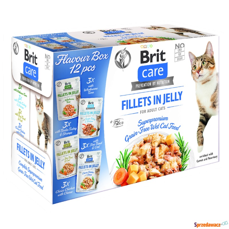 Brit Care Cat, filety w galarecie, 12 x 85 g ... - Karmy dla kotów - Częstochowa