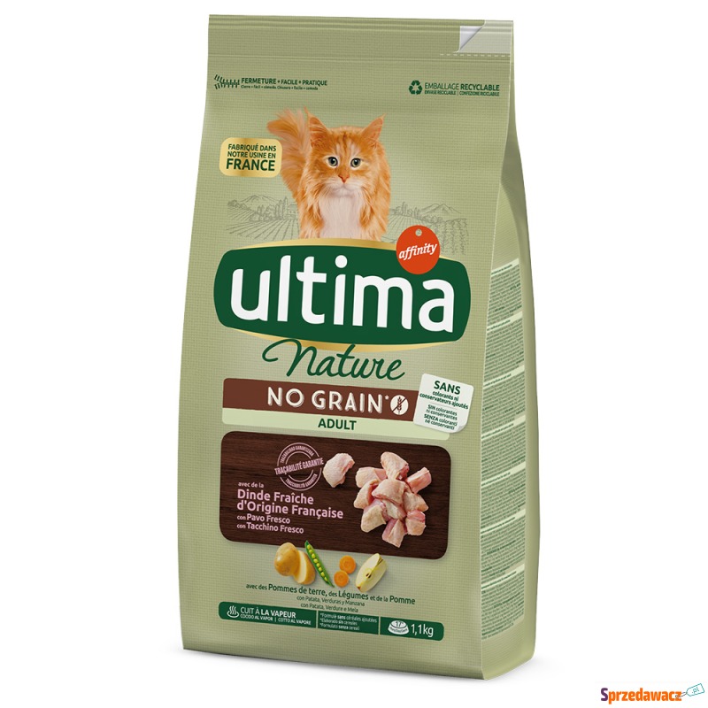 Ultima Cat Nature No Grain Adult, indyk - 1,1... - Karmy dla kotów - Białystok