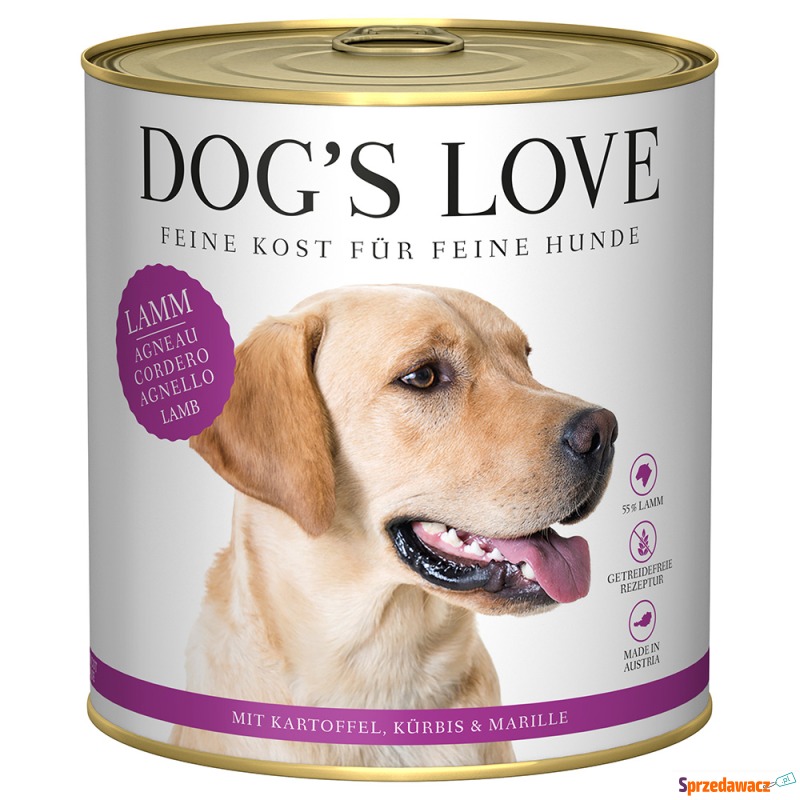 Dog's Love Adult 6 x 800 g - Jagnięcina - Karmy dla psów - Koszalin