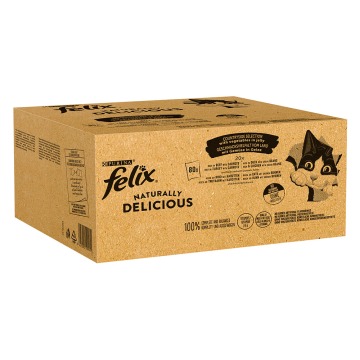 Megapakiet Felix Naturally Delicious, w galarecie, 80 x 80 g - Wiejskie smaki w galarecie