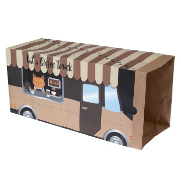 TIAKI Papierowy tunel Coffee Truck - Dł. x szer. x wys.: 60 x 22 x 27 cm