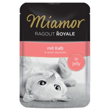 Megapakiet Miamor Ragout Royale w galarecie, 22 x 100 g - Cielęcina