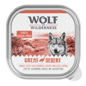 Wolf of Wilderness Adult, 6 x 300 g - Great Desert - indyk