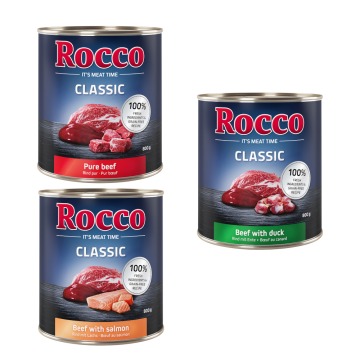 Mieszany pakiet próbny Rocco Classic, 6 x 800 g - Ekskluzywny pakiet mieszany: czysta wołowina, woło