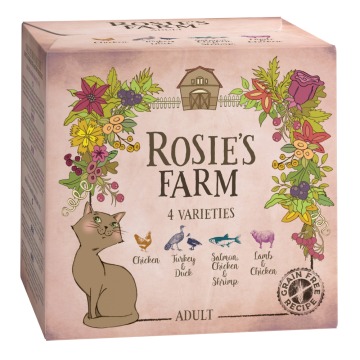 Pakiet próbny Rosie's Farm Adult, 4 x 100 g - Pakiet próbny (4 smaki)