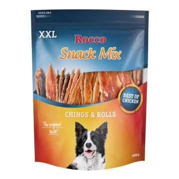 Pakiet mieszany Rocco XXL, kurczak - Rolls pierś z kurczaka, Chings pierś z kurczaka 1 kg