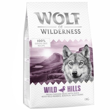 Wolf of Wilderness Adult „Wild Hills”, kaczka - 5 kg