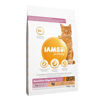 IAMS for Vitality Sensitive Digestion Adult & Senior, z indykiem - 10 kg