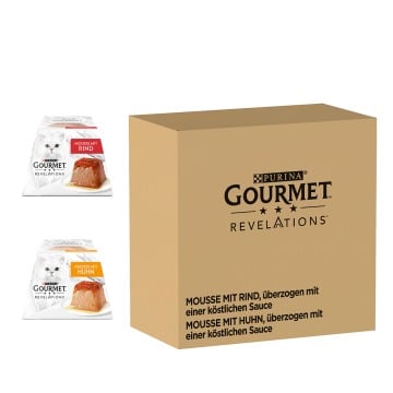 Megapakiet Gourmet Revelations Mus, 48 x 57 g - Wołowina i kurczak
