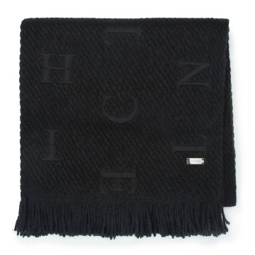 Wittchen - Damski szalik haftowany w litery czarny