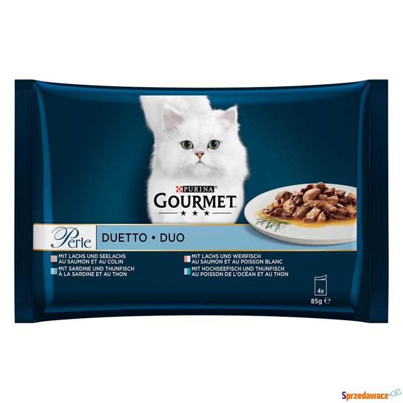 Pakiet Gourmet Perle, 24 x 85 g - Duetto di Mare - Karmy dla kotów - Grudziądz