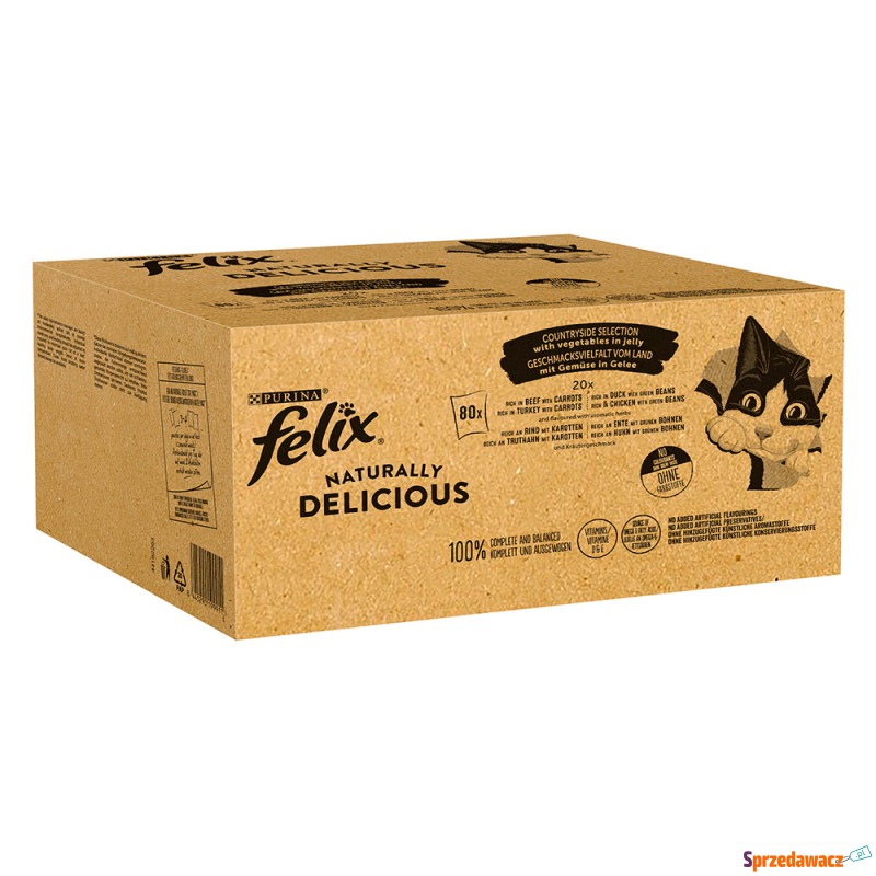 Megapakiet Felix Naturally Delicious, w galarecie,... - Karmy dla kotów - Jelenia Góra