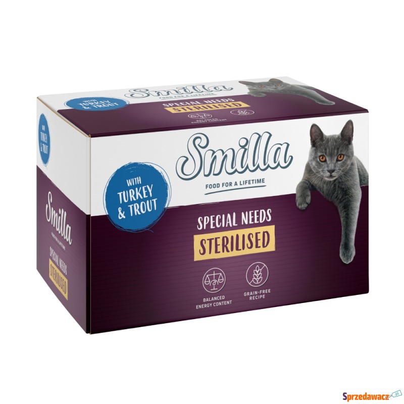 Pakiet Smilla Sterilised w tackach, 12 x 100 g... - Karmy dla kotów - Zgorzelec