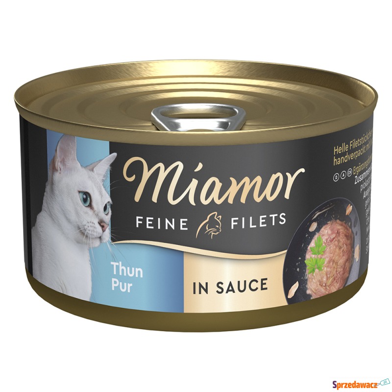 Miamor Feine Filets w puszkach, 24 x 85 g - Tuńczyk - Karmy dla kotów - Zielona Góra