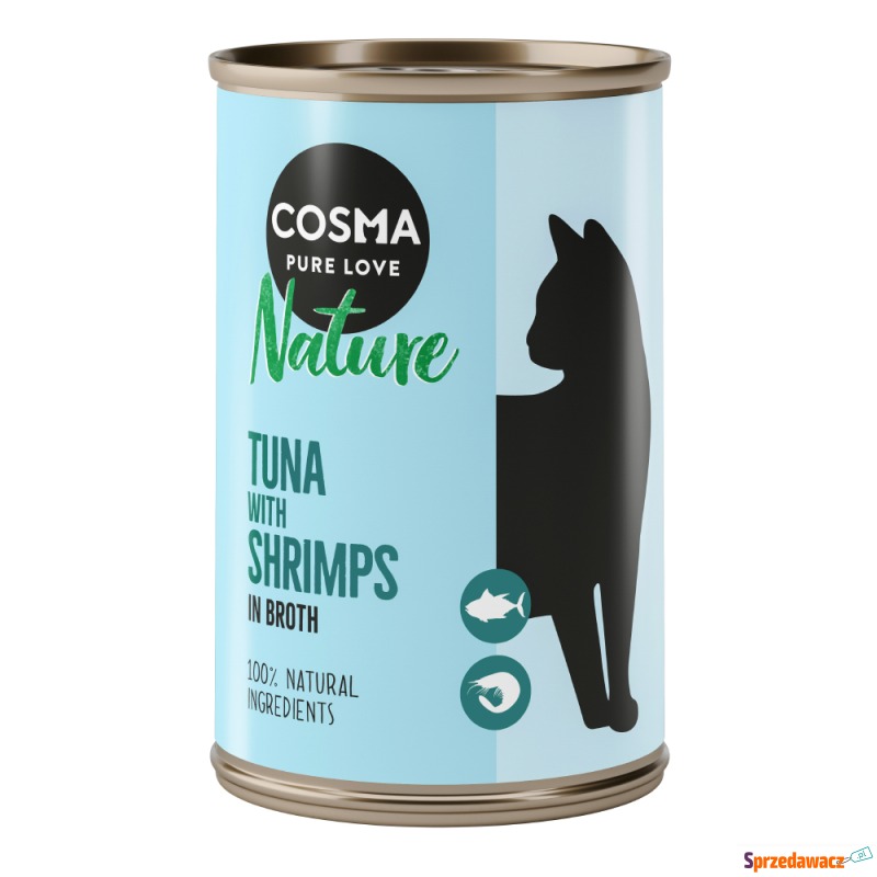Cosma Nature, 6 x 140 g - Tuńczyk i krewetki - Karmy dla kotów - Stalowa Wola