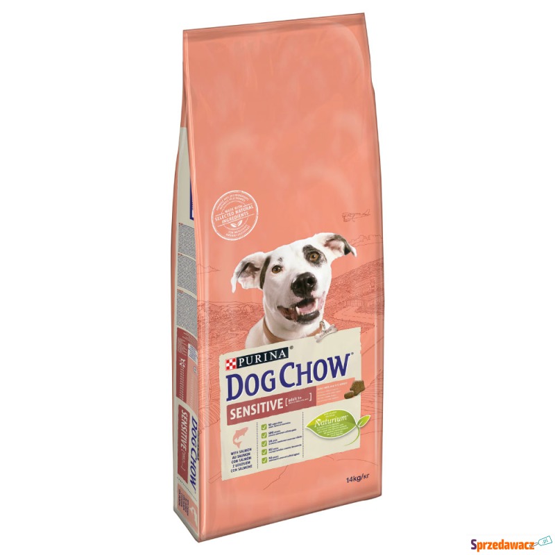 PURINA Dog Chow Adult Sensitive, łosoś - 2 x 14... - Karmy dla psów - Poznań