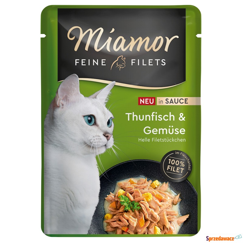 Pakiet Miamor, Feine Filets w sosie, 24 x 100... - Karmy dla kotów - Płock