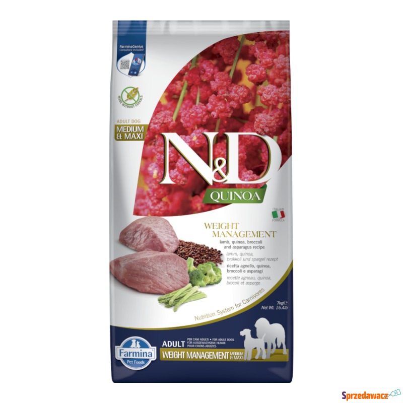 Farmina N&D Quinoa Weight Management, jagnięcina,... - Karmy dla psów - Jelenia Góra