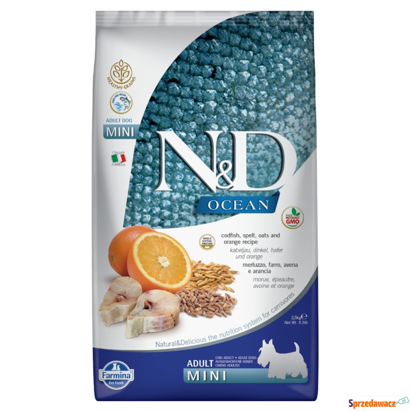 Farmina N&D Ocean Healthy Grains Adult Mini, dorsz... - Karmy dla psów - Gliwice