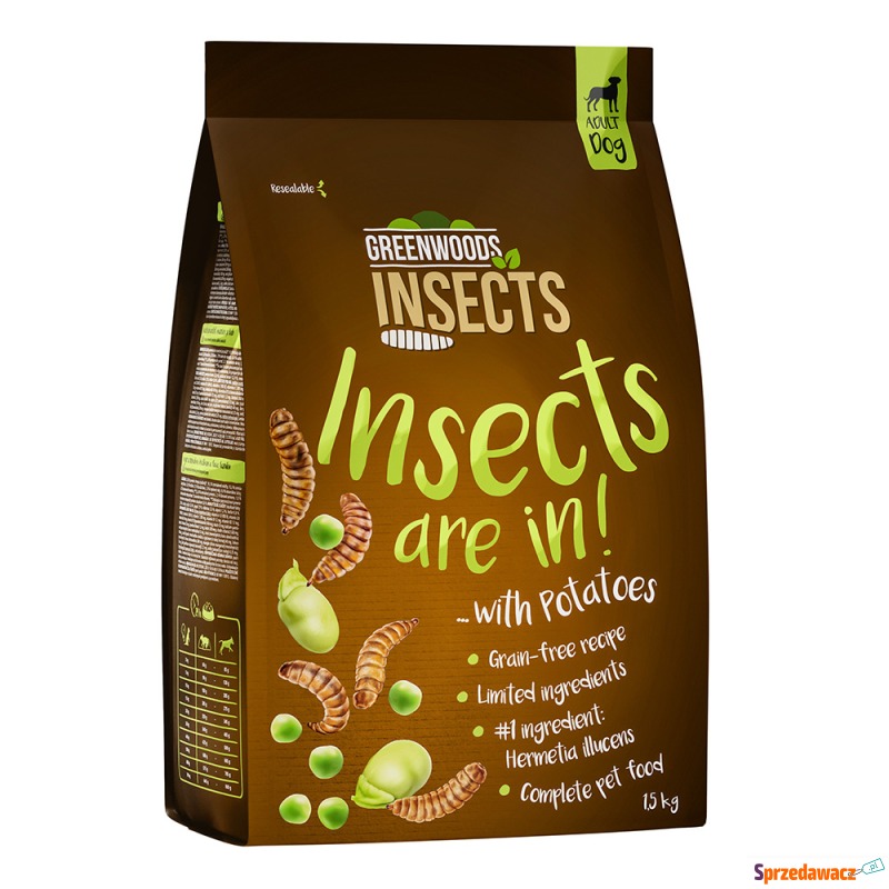 Greenwoods Insects, insekty z ziemniakami, grochem... - Karmy dla psów - Radom