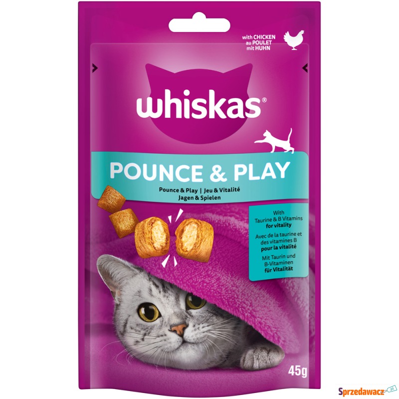Whiskas Snacks Pounce & Play - Kurczak, 8 x 45... - Przysmaki dla kotów - Lublin