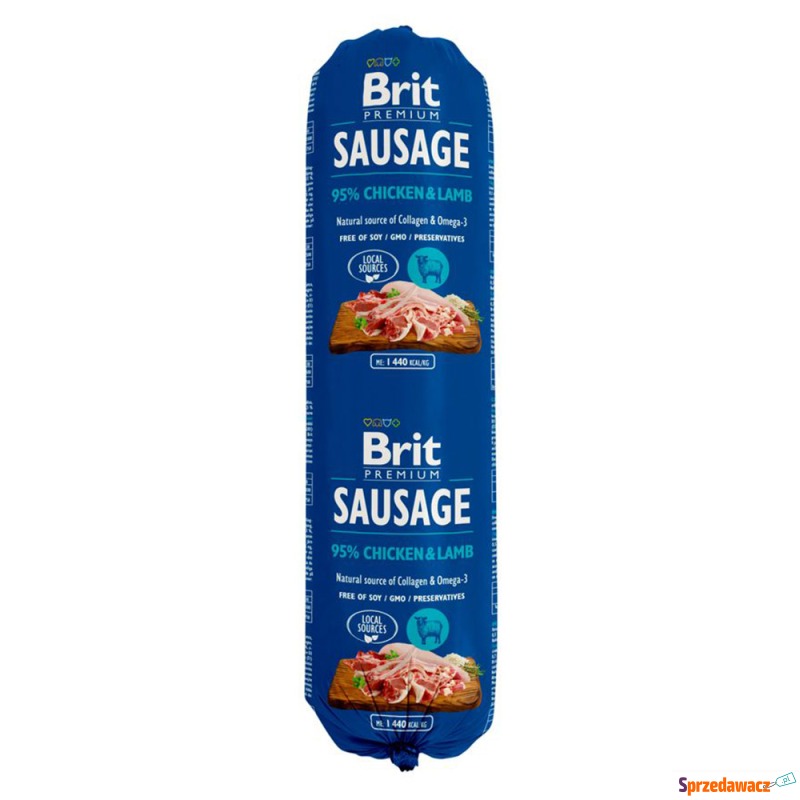 Brit Premium Sausage, 12 x 800 g - Kurczak z... - Karmy dla psów - Suwałki