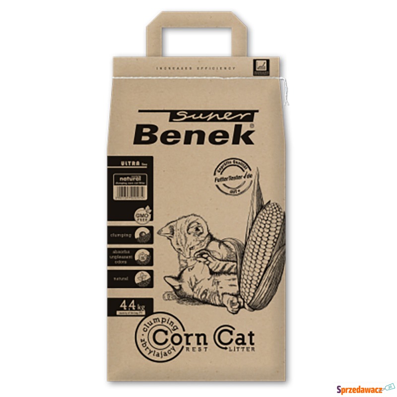 Super Benek Corn Cat Ultra Natural - 7 l (ok.... - Żwirki do kuwety - Reguły