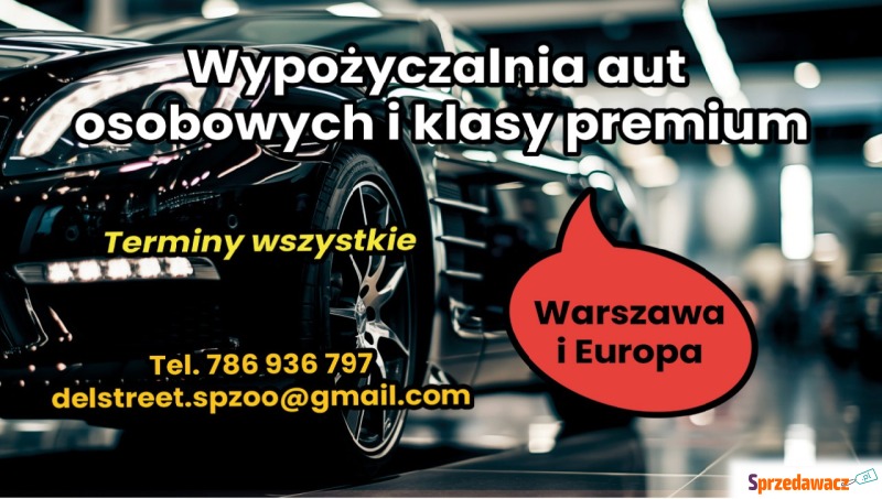 Auta osobowe wypożyczam - Wypożyczalnie - Warszawa