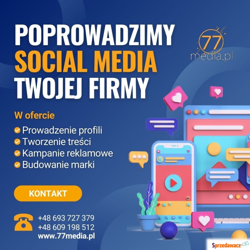 Profesjonalna obsługa mediów społecznościowych... - Usługi graficzne, Internet - Wrocław