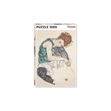  Puzzle 1000 - Schiele, Siedząca Kobieta PIATNIK 